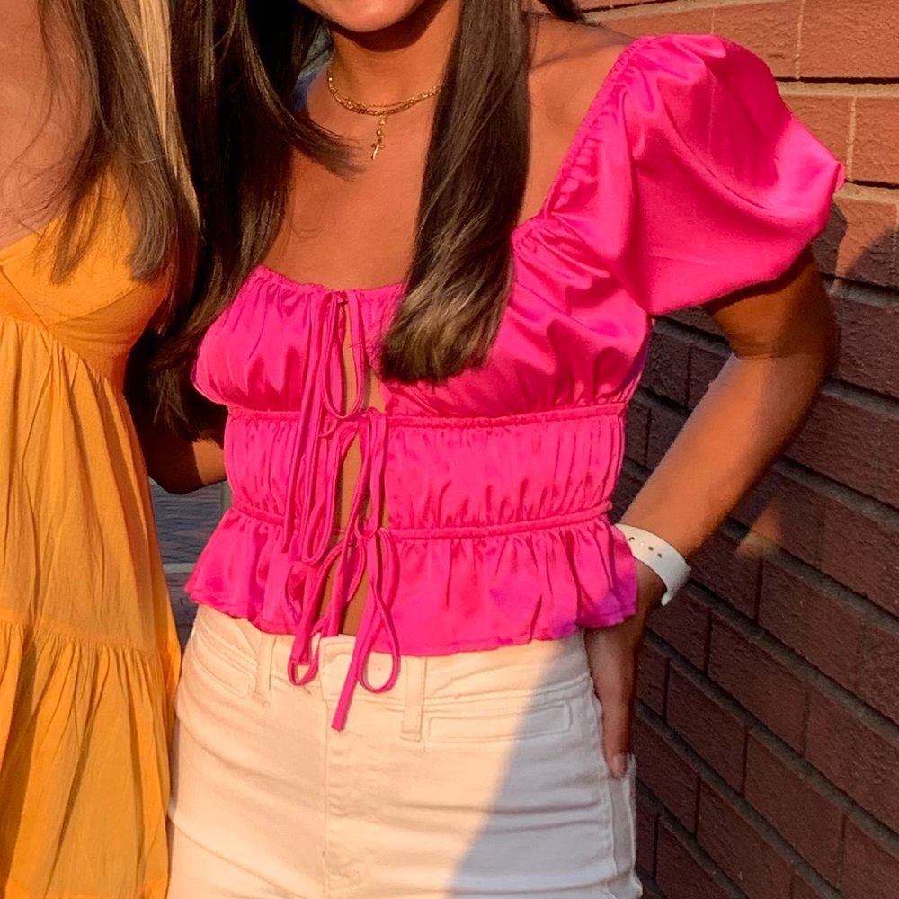 F21 satin top